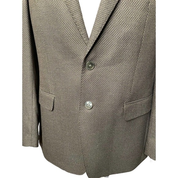 Calvin Klein Blazer Men’s 40R Brown Two Button Sport Coat Jacket Dual Vent - Picture 2 of 12
